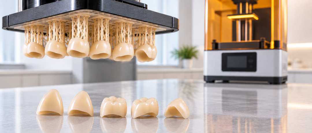 3D-Printed Permanent Crowns: How Ceramic-Filled Resins Compare to Zirconia, e.max and PFM