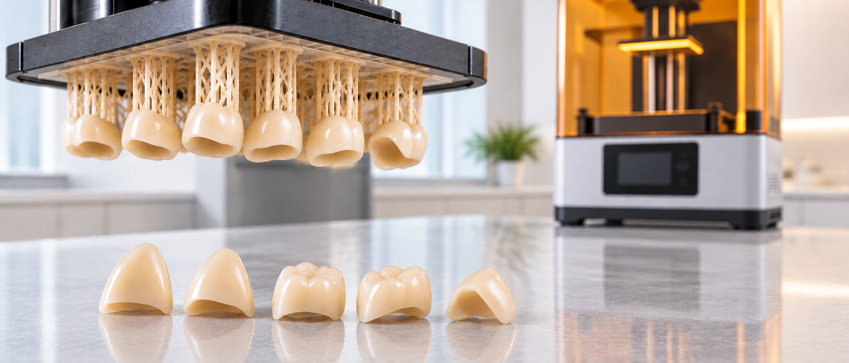 3D-Printed Permanent Crowns: How Ceramic-Filled Resins Compare to Zirconia, e.max and PFM