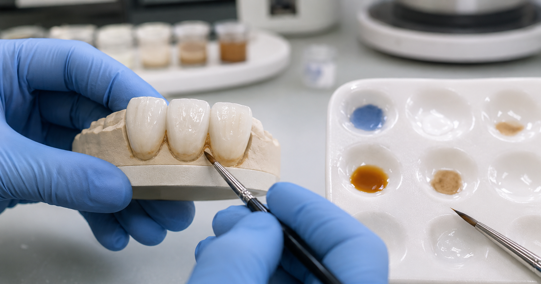 Dental Ceramic Stains and Glazes: How to Characterize and Finish Restorations